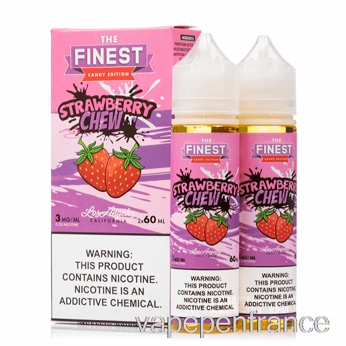 Fraise à Mâcher - La Meilleure édition De Bonbons - Stylo Vape 120 Ml 6 Mg